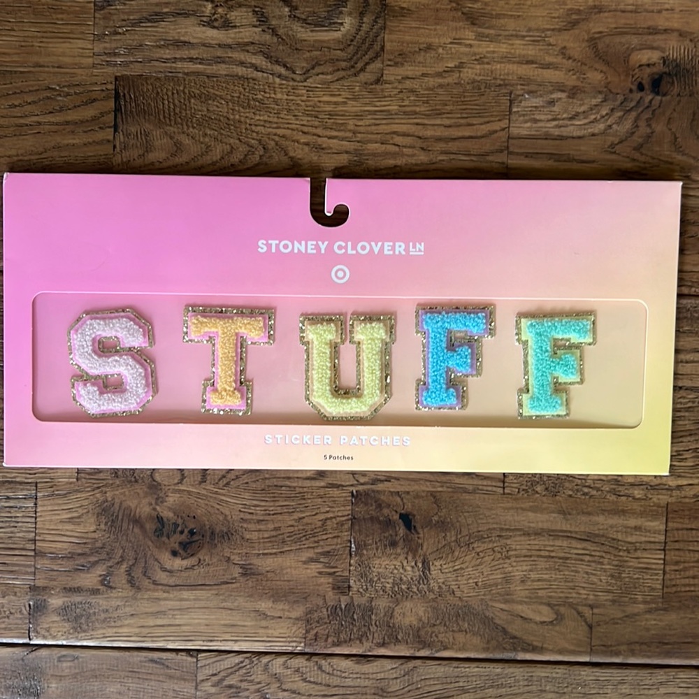 Brand new “Stuff” patches from Stoney clover lane x Target